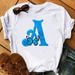 26 English Letters Butterfly Print T-shirt Short Sleeve Women Oversized T Shirt Tops Graphic T Shirts Harajuku Harajuku_ecoleips.com
