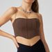 One Piece Sports Bra Outer Wear Sleeveless Camisole Slimming Backless for Dance Fitness Yoga_ecoleips.com
