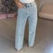 Women's High-Waisted Straight-Leg Rhinestone Jeans, Stretch Denim Pants With Crystal Studs For A Chic Look_ecoleips.com