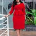 Women's Clothing V Neck Ruffled High Waist Slim OL Commuter Pencil Skirt_ecoleips.com