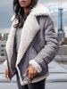Women's Locomotive Deerskin Fleece Lamb Wool Jacket Women's Fur Cotton Jacket_ecoleips.com