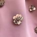 European And American Style Light Heavy Metal Flower Buckle Suit Waist Slimming Jacket + Fairy Mesh Long Skirt_ecoleips.com