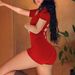 Diyun European And American Y2K Yoga Slim-Fit Short-Sleeve Shorts Jumpsuit Women's Clothing 2025 Autumn/Winter_ecoleips.com
