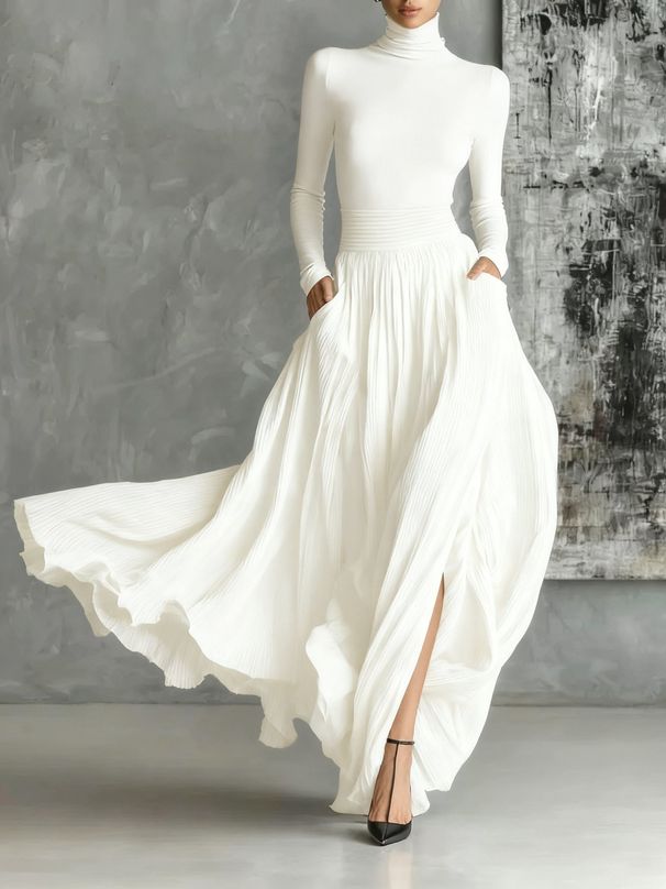 French Retro Elegant Light Luxury Slim Fit Women's Suit Skirt Cross Border European American Style Niche Gentle Clothing_ecoleips.com