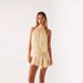 Women Summer New Arrival Fashion Sexy Halter Lace Up Short Mini Dress For Evening Club Outing105_ecoleips.com
