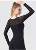 K Women's Yoga Clothing With Long Sleeves, Fixed Cups, Mesh Splicing, Beautiful Back Straps, Breast Pads, Long And Slimming Solid Color Fitness_ecoleips.com
