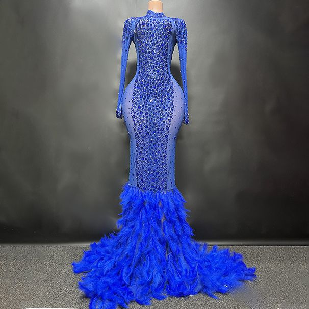 Women's Clothing Novance Sparking Diamonds Elegant Pink Fathers Dress_ecoleips.com