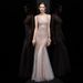 V Neck Mermaid Sequin Sexy Dress Formal Prom Party Long Dress Women_ecoleips.com