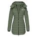 Women's Winter Longline Hooded Coat With Print, Slim Fit Cotton Jacket, Warm & Stylish Outerwear For Cold Weather_ecoleips.com