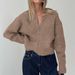Diyun European And American Casual Simple Long Sleeve Inner Sweater Knitted Women's Clothing 2025 Autumn_ecoleips.com