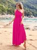 Beach High-end Niche Long Dress, Often Worn French Backless Sexy Big Swing Dress_ecoleips.com