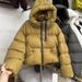 Cross-Border European Jacket Autumn Winter Down Cotton Coat Women's Short Hooded Thickened Warm Stylish Korean Version_ecoleips.com