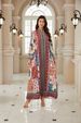 New Middle East Ethnic Style V-Neck Long Sleeve Printed Dress, Loose Fit Maxi Dress For Women, Fashionable And Comfortable_ecoleips.com