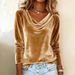 2026 European And American Cross-Border Independent Station Fashion Women's New Solid Color Swing Collar Long_ecoleips.com