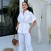 Summer New Fashion Casual Suits For Women Workwear Style Drawstring Pocket Two Piece Suits For Women_ecoleips.com