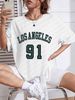 Women's Casual Round Neck Short Sleeve T-Shirt Multi-Color Style Simple Fashionable Sports Top Solid Printed Loose Fit_ecoleips.com