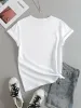 Cute Bear Print T-shirt Short Sleeve Crew Neck Casual Top For Summer & Spring Women's Clothing T Shirt Female Tops Streetwear_ecoleips.com