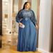 Elegant Long Sleeve Pleated Sequin Evening Dress – Maxi Dress For Autumn/Winter_ecoleips.com