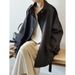 Yanshuang British Style Stand Collar Trench Women, Loose Casual Tie Waist Short Coat For Autumn 82585_ecoleips.com