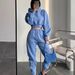 Cropped Hoodie & Jogger Set – Oversized Streetwear Two-Piece (Long Sleeve, High Waist, Kangaroo Pocket, Grey/Blue/Brown, S/M/L)_ecoleips.com