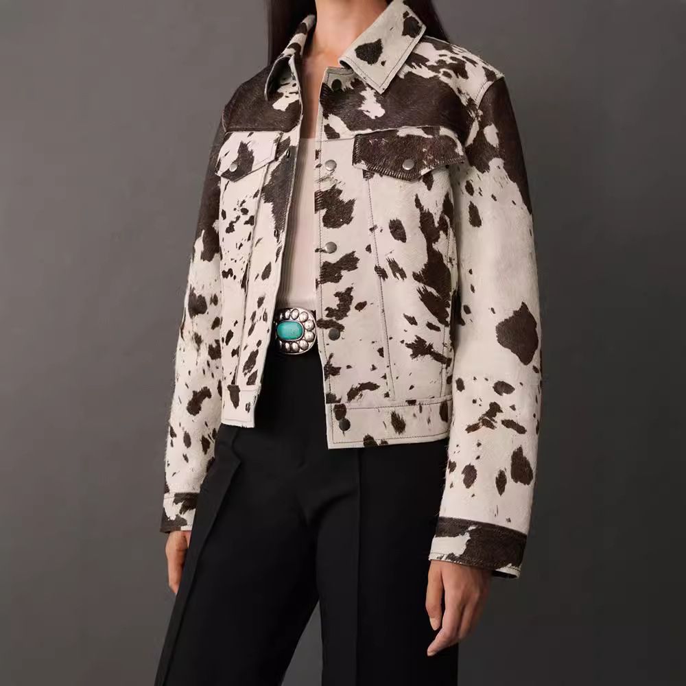 Women's Clothing Trendy Autumn Distressed Faux Leather Jacket With Asymmetric Design & Stand Collar – Streetwear Style For Men & Women_ecoleips.com