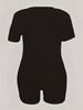 Summer Women's Casual Fashion Letter Print Loose T-shirt+shorts Two-piece Sportswear Suitable For Daily Wear-124_ecoleips.com