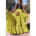 Polka Dot Maxi Skirt – Stretchy Polyester Wrap Skirt With Side Slit (White/Pink/Yellow/Purple/Peacock Blue) – Versatile Work-to-Weekend Elegance_ecoleips.com