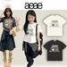 Korean Trendy Polka Dot Letter Print Short Sleeve T-Shirt Women's Loose Fit Crop Top Sexy Slimming Summer Style_ecoleips.com