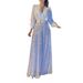 2027 Fashion European-USA Style Women Polyester V-Neck Long Sleeved Shirts Elegant Waist Slimming Sequined Wide Leg Pants S-3XL_ecoleips.com