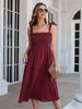 Women's Clothing 2022 Summer Bestseller European And American Casual Color-Block Plaid Tie-Waist_ecoleips.com
