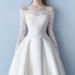 Women's Clothing Floor Length Wedding Dress New Summer Wedding Light Main Wedding Dress Lace Satin Trailing_ecoleips.com