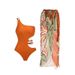 Women's Clothing Women's Mesh Swimsuit Hollow Design Style One-Piece Swimwear Quick-Dry Polyester, Modest Coverage, Beach & Pool Ready_ecoleips.com