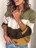 2024 Casual Autumn Winter New Long Sleeve Striped Sweater Women Round Neck Knitted Pullover Top_ecoleips.com