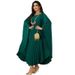 Verve MQ106 Arab Dubai Muslim Fashion Street Abaya Pullover Pleated Robe Large Size Dress_ecoleips.com