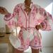 Women's Clothing High Waist Shorts Fashion Shirt Linen Casual Temperament Suit_ecoleips.com