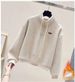 Retro Cotton Fleece Tracksuit Set – Half-Zip Stand Collar Hoodie + Relaxed Harem Pants (S-3XL, Winter Cozy Outfit)_ecoleips.com