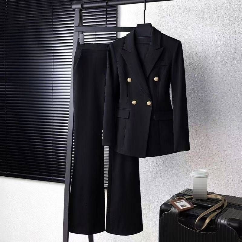 Women's Clothing Professional Suit Set New Spring Autumn College Student Business Interview Jacket Attire_ecoleips.com
