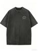 Women's Lightweight Washed Tee, Loose Fit Summer Street Fashion Top_ecoleips.com