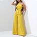Women's Clothing Spring Women's Solid Color Off-Shoulder Jumpsuit Straight Leg Commuting Tie Detail Fashion Women's Clothing_ecoleips.com
