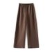 Women's Relaxed Vintage Style Linen Two Piece Set Casual Loose Fitting Cotton Linen Shirt Perfect For Summer_ecoleips.com