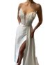 Women's Clothing Feather Tail Dress Slit Sexy Birthday Party Dress Female_ecoleips.com
