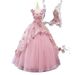 Elegant Dusty Pink A-Line Dress – High Waist Prom Gown For Graduation, Pageants & Formal Events (XS-3XL)_ecoleips.com