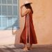 Women's Casual Fashion Sleeveless Round Neck Dress Solid Color Patchwork Lace Slit Midi Spring Summer New_ecoleips.com