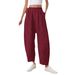 Women's Plaid High-Waisted Wide Leg Pants Casual Cropped Style with Pockets Spring/Summer New European American Fashion Loose Fit_ecoleips.com
