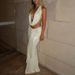 Women's Spring Summer Sexy Backless Halter Neck Top And Skirt Set Slim Fit Clothing_ecoleips.com