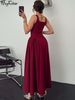 Hugcitar Women Elegant Solid Straps Sleeveless Backless Sexy Bodycon Maxi Dress Summer Fashion Clothings Birthday Party Vacation_ecoleips.com