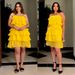 Layered Ruffle Sleeveless Dress – Chiffon Tiered Sundress With Shirred Waist (L-Xxxl) Color Carnival_ecoleips.com