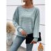 Autumn/Winter Casual Solid Color Long-Sleeved Round-Collared Patchwork Hoodie For Women_ecoleips.com