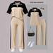 Stylish Two-Piece Wide Leg Jogger Set For Women - Comfortable Autumn Casual Outfit With Flattering Fit_ecoleips.com