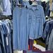 Women's Clothing Goods Long Sleeved Loose Denim Shirt Top For Women Elastic Waist Wide Leg Denim Trousers Two Piece Suit_ecoleips.com